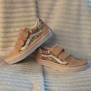 Vans Kids Pink Floral Sneakers